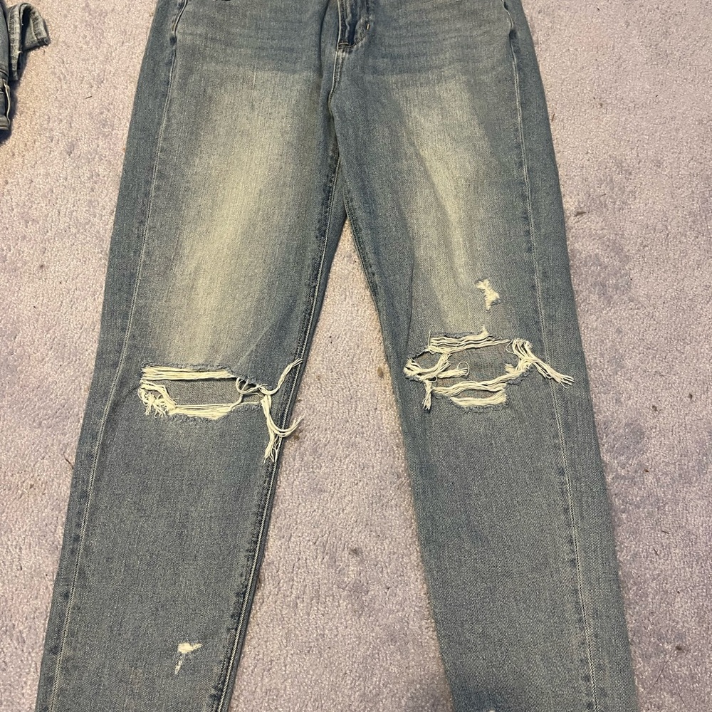 American Eagle Outfitters Ripped Gray Jeans